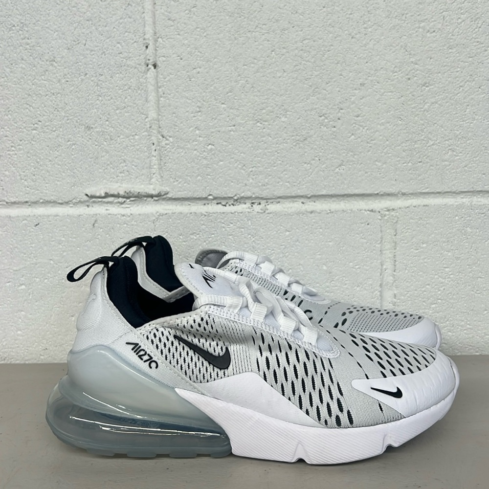 NIKE AIR MAX 270 AH6789 100 WOMEN'S LIFESTYLES SNEAKERS SZ 7 WHITE BLACK